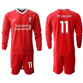 Fußballtrikots Liverpool M.Salah 11 Kinder 2020-2021 Langarm Heimtrikotsatzsatz kaufen